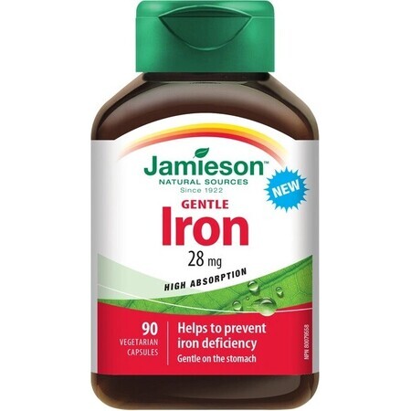 JAMIESON GENTLE IRON COMPLEX 1×90 cps, integratore alimentare