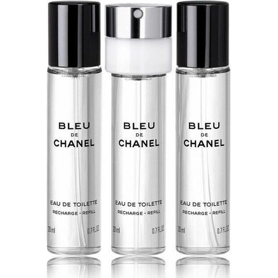 Chanel Bleu De Chanel Edt 3x20ml 60ml 1×1pc Chanel Bleu De Chanel Edt 3x20ml 60ml 1×1pc, eau de toilette