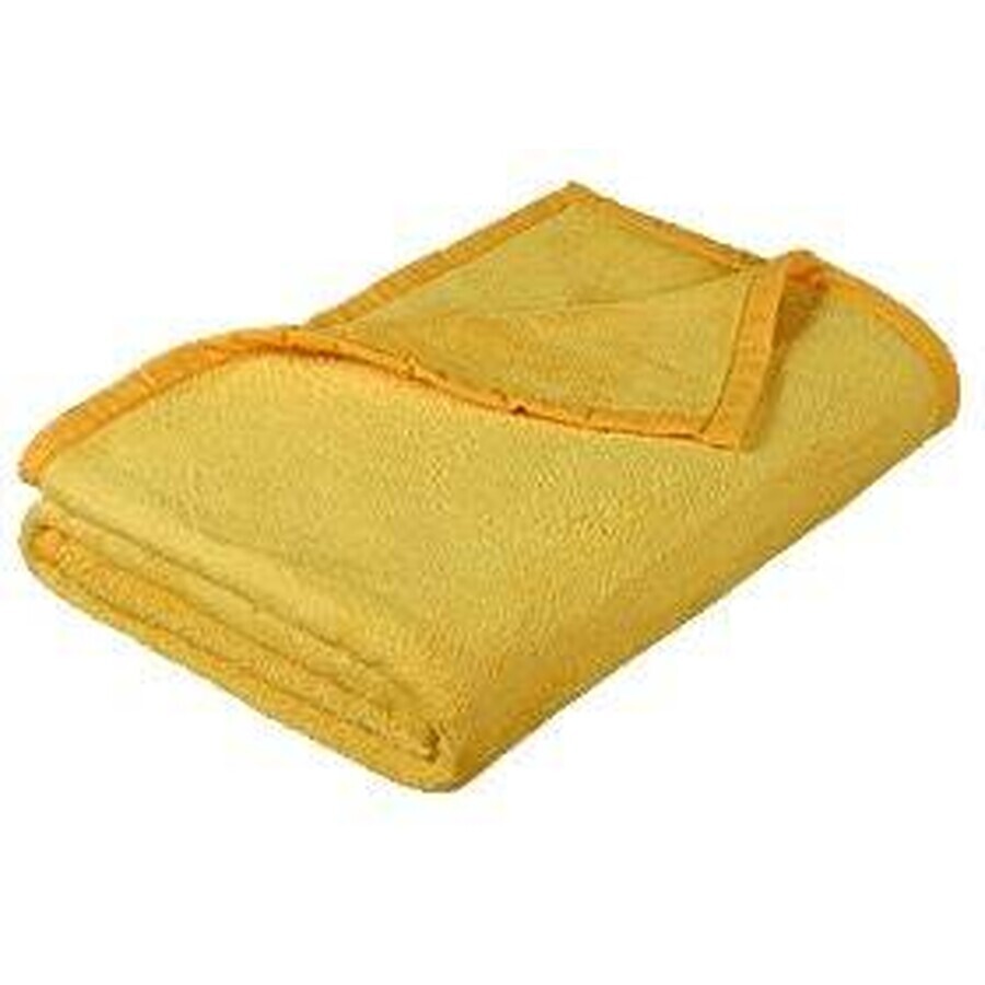 Baby blanket KORALL MICRO MICRO 100x150 6014/005 yellow 1×1 pc, baby blanket