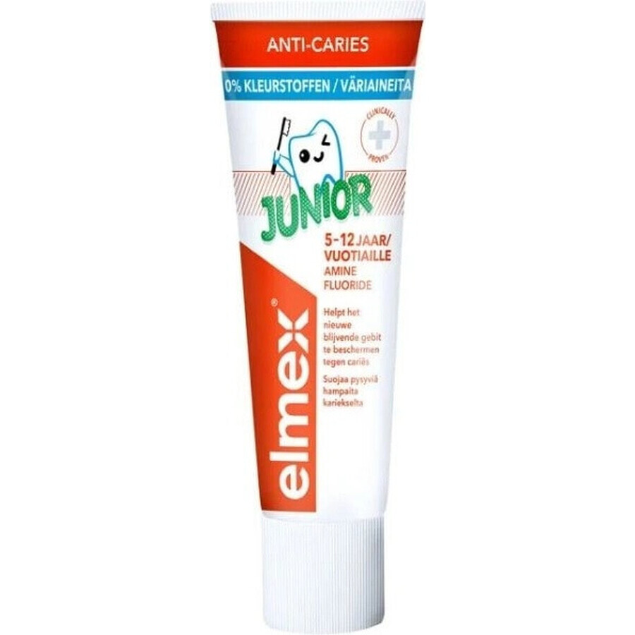 ELMEX JUNIOR PASTA DENTISTICA 1×75 ml, dentifricio per bambini