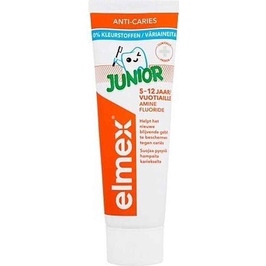 ELMEX JUNIOR PASTA DENTISTICA 1×75 ml, dentifricio per bambini