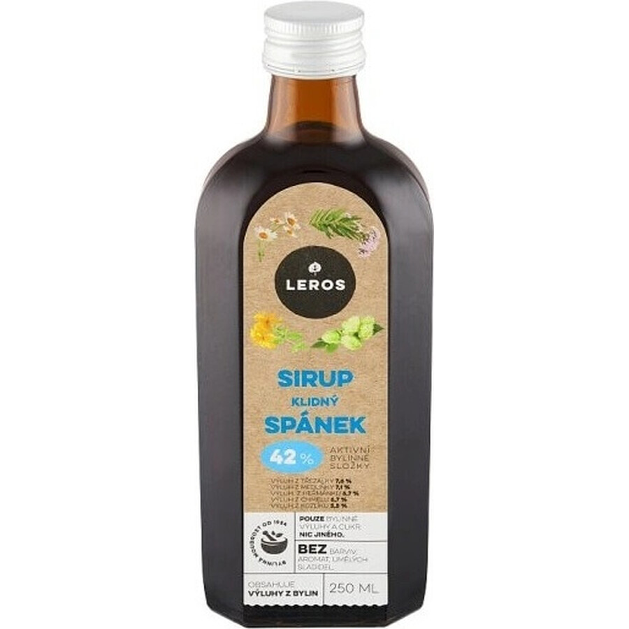 LEROS CALM SLEEP SYRUP 1×250 ml, siroop voor een rustgevende en ongestoorde slaap