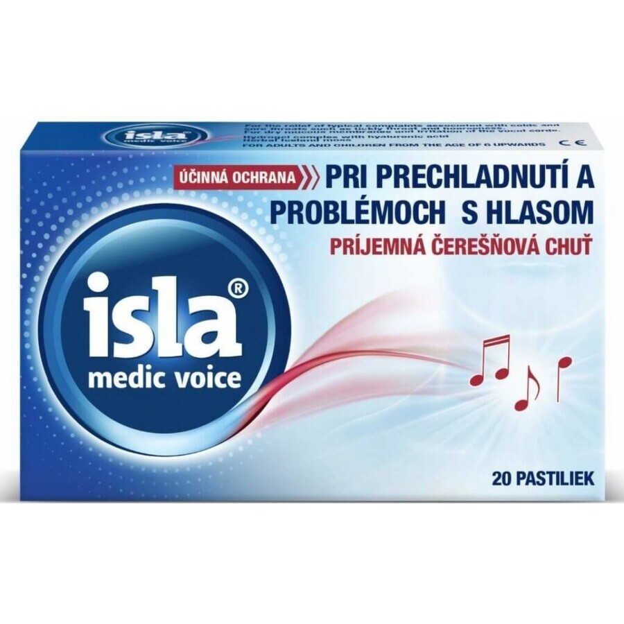 Voce ISLA MEDIC 1x20 pz, pastiglie al gusto di ciliegia