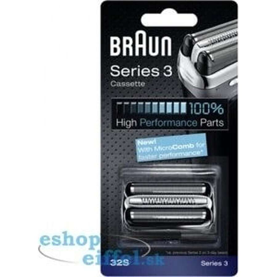 BRAUN CombiPack Series3 - 32S - cuchillas de recambio 1×1 ud, cuchillas de recambio