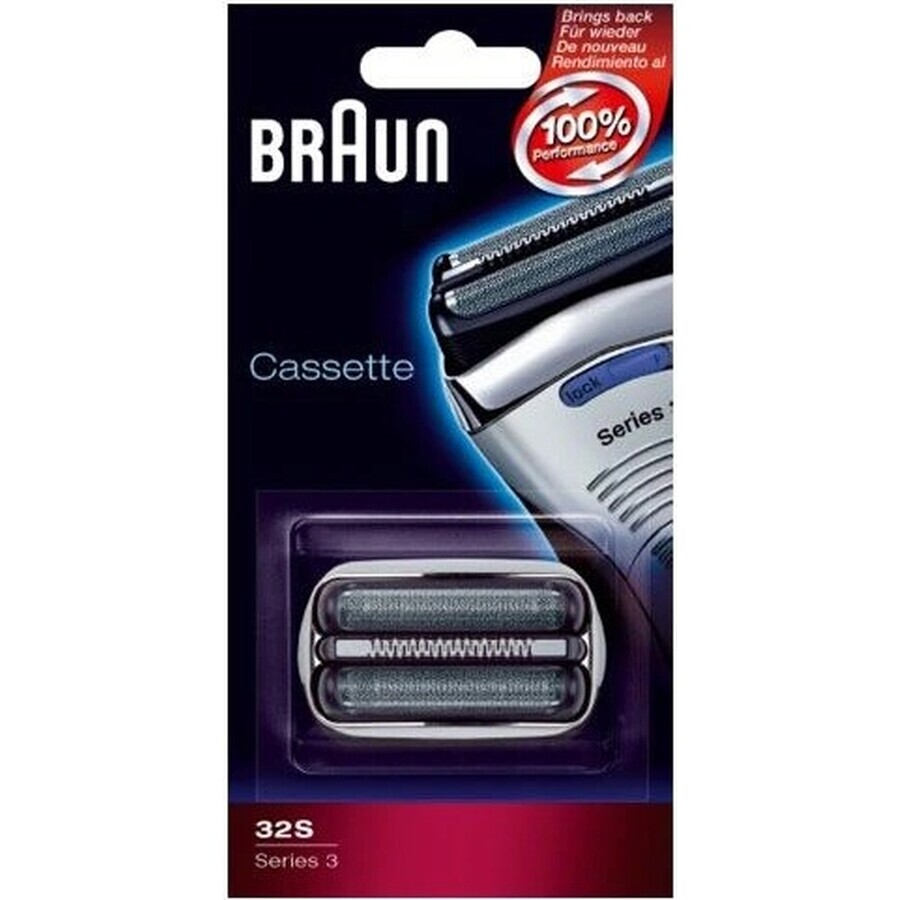 BRAUN CombiPack Series3 - 32S - cuchillas de recambio 1×1 ud, cuchillas de recambio