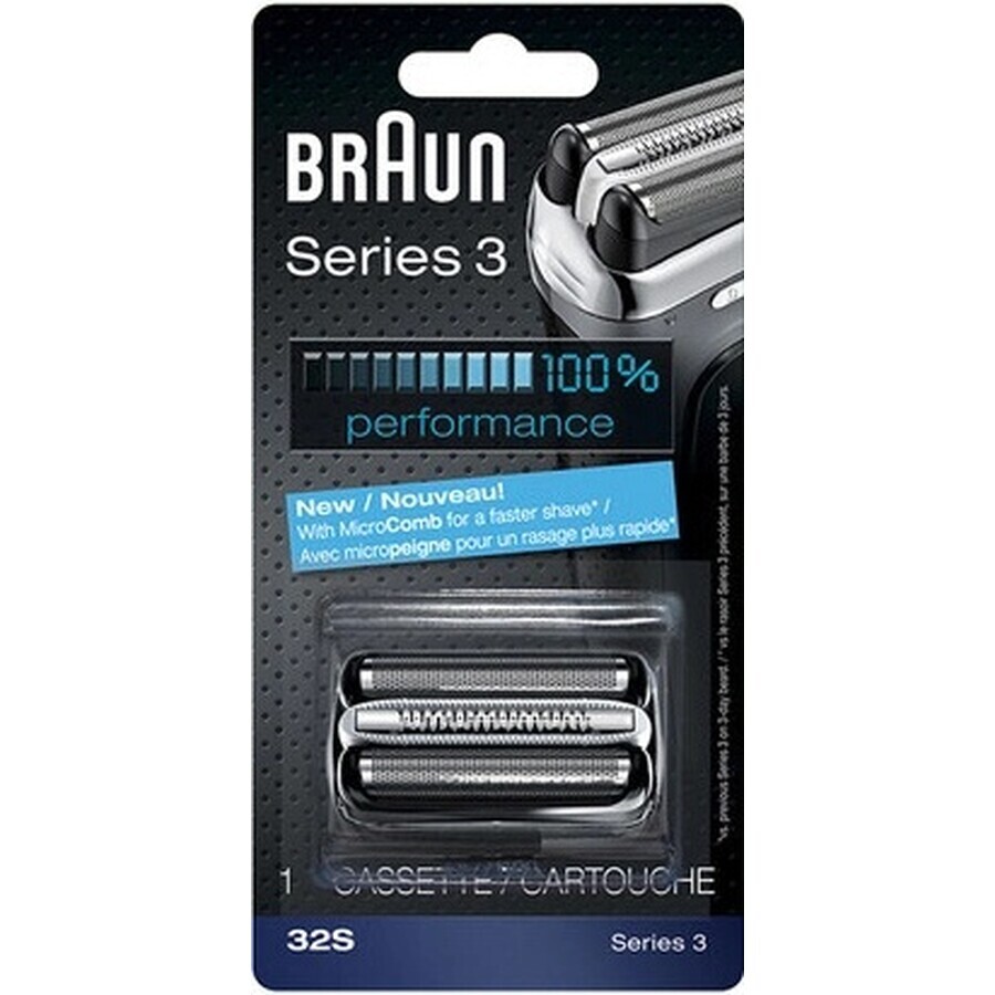 BRAUN CombiPack Series3 - 32S - cuchillas de recambio 1×1 ud, cuchillas de recambio