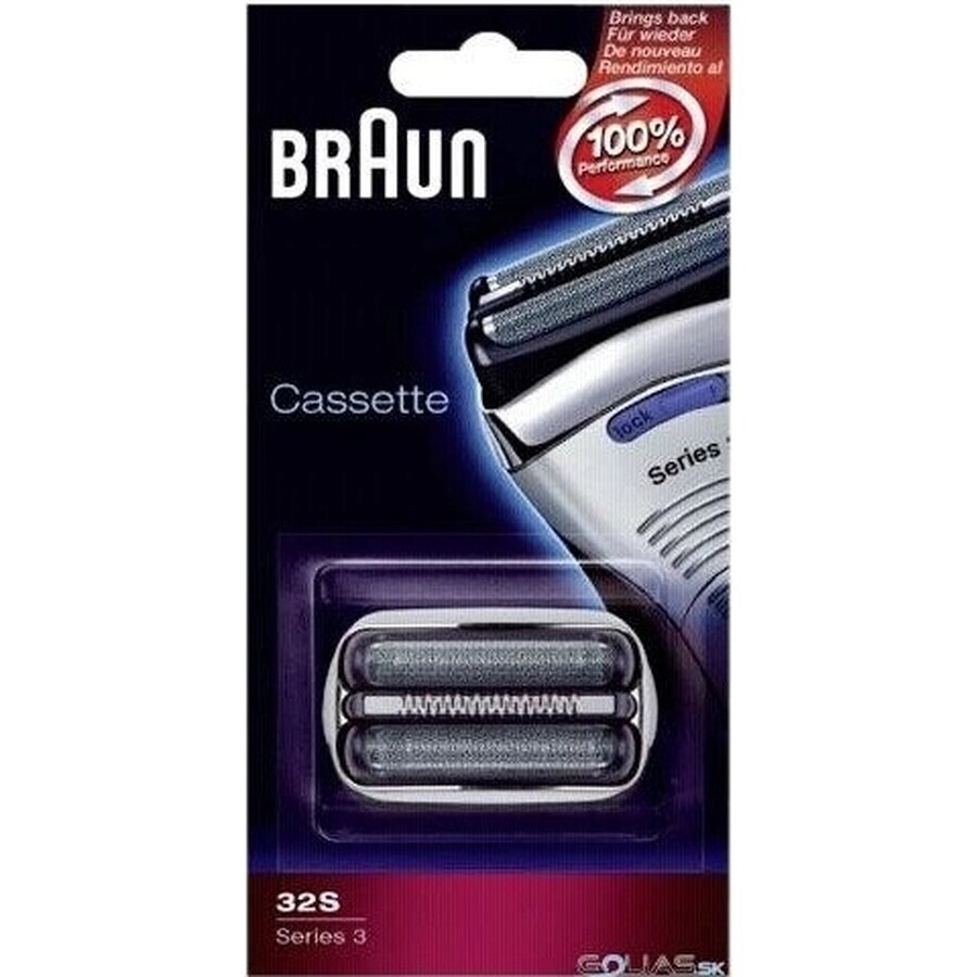 BRAUN CombiPack Series3 - 32S - cuchillas de recambio 1×1 ud, cuchillas de recambio