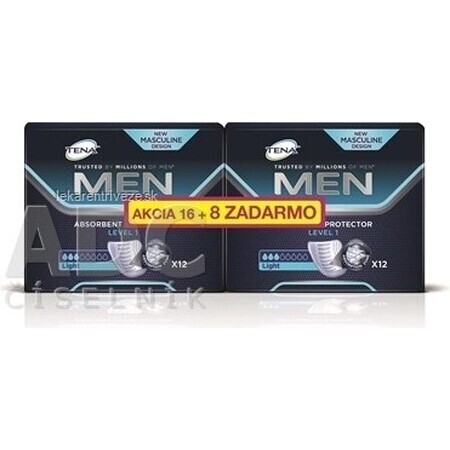 TENA Men Level 1 1×24 incontinence pads for men