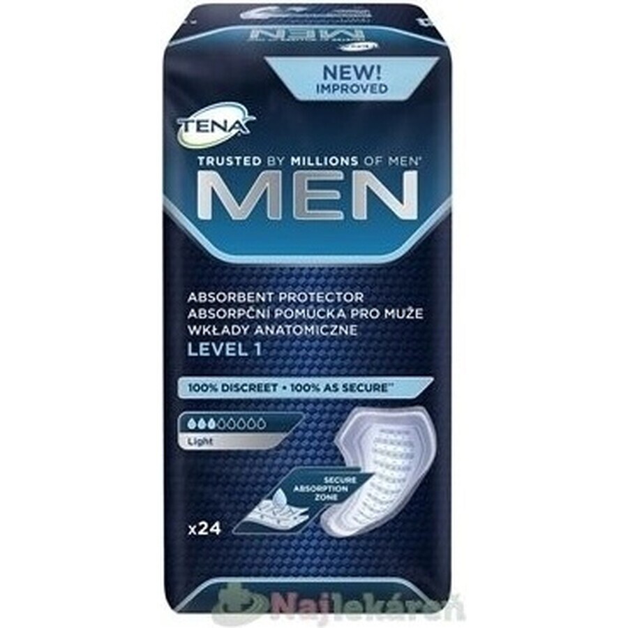 TENA Men Level 1 1×24 incontinence pads for men