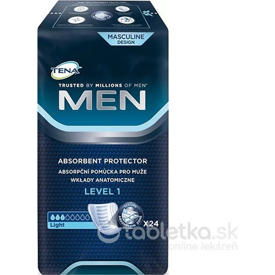 TENA Men Level 1 1×24 incontinence pads for men