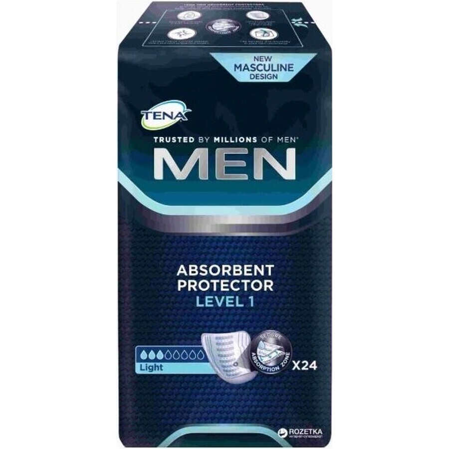 TENA Men Level 1 1×24 incontinence pads for men