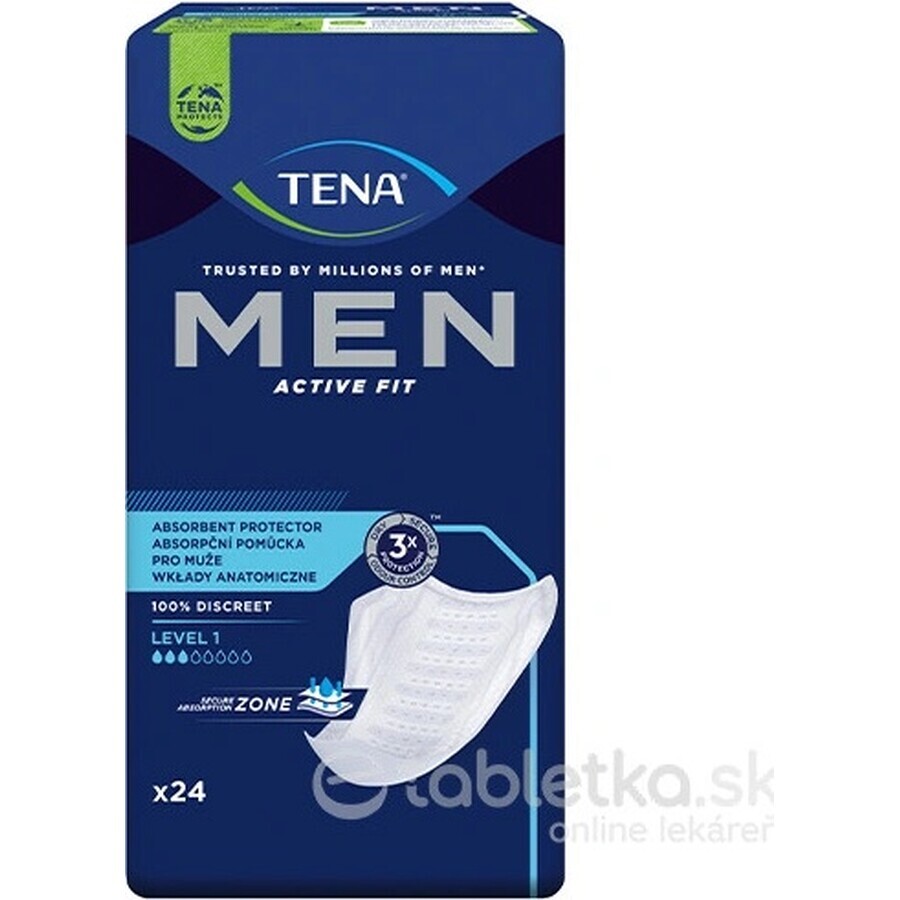 TENA Men Level 1 1×24 incontinence pads for men