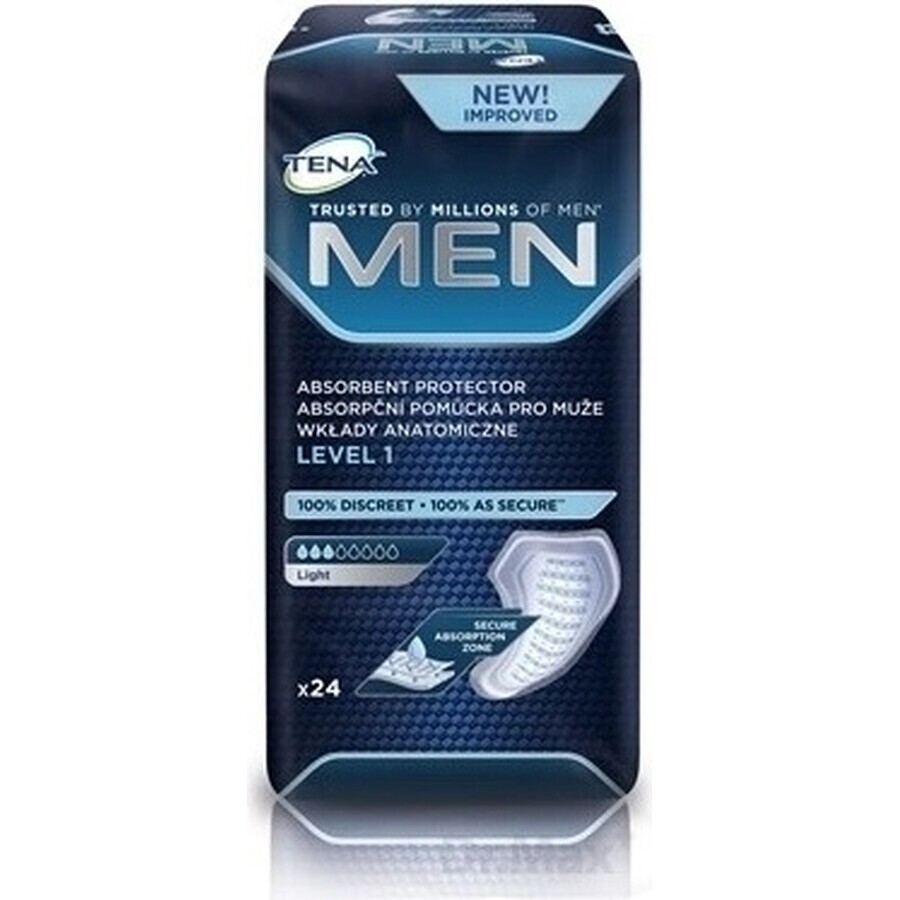 TENA Men Level 1 1×24 incontinence pads for men