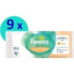 PAMPERS HARMONIE HARMONIE PROTECT&CARE WIPES 396KS 396KS 1×396 pcs, lingettes humides