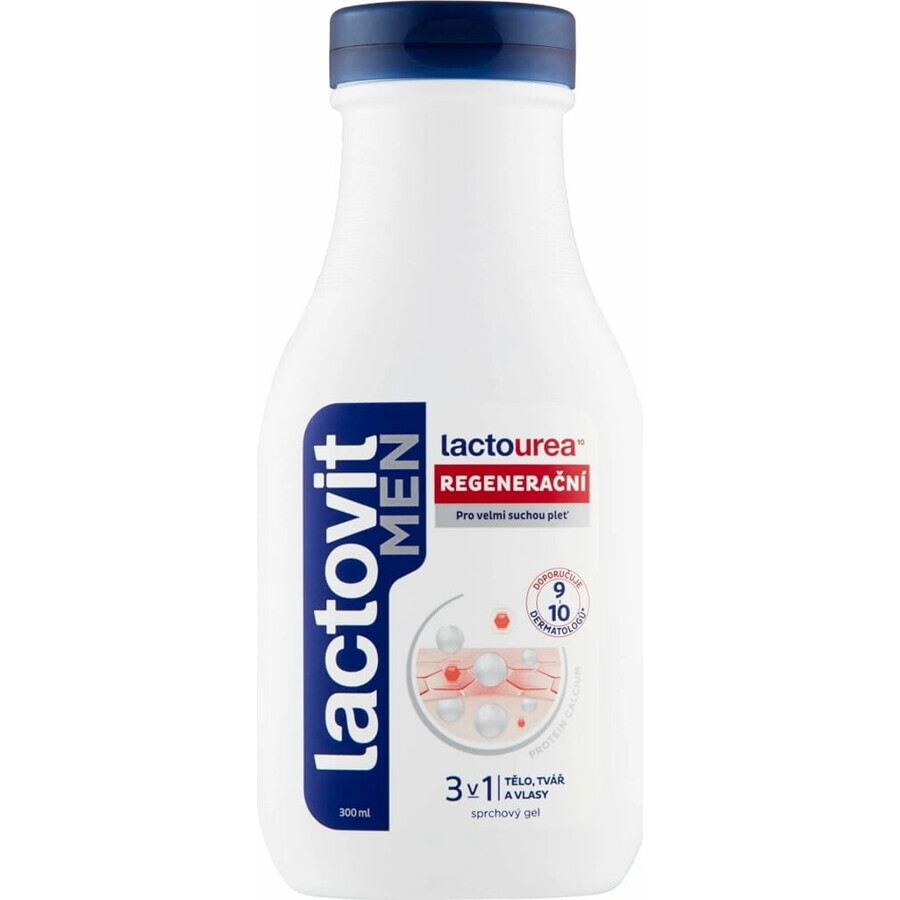 Lactovit MEN Lactourea 3in1 Gel doccia rigenerante 1x300 ml