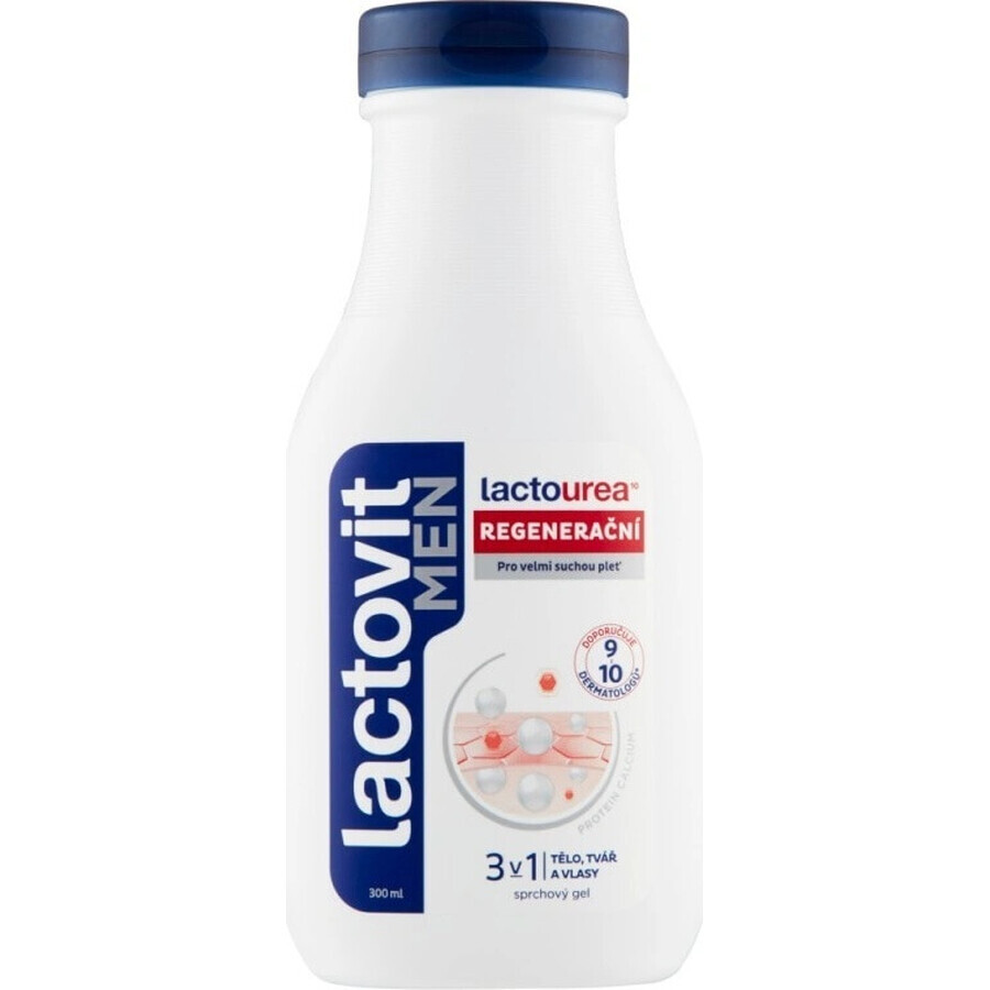 Lactovit MEN Lactourea 3in1 Gel doccia rigenerante 1x300 ml