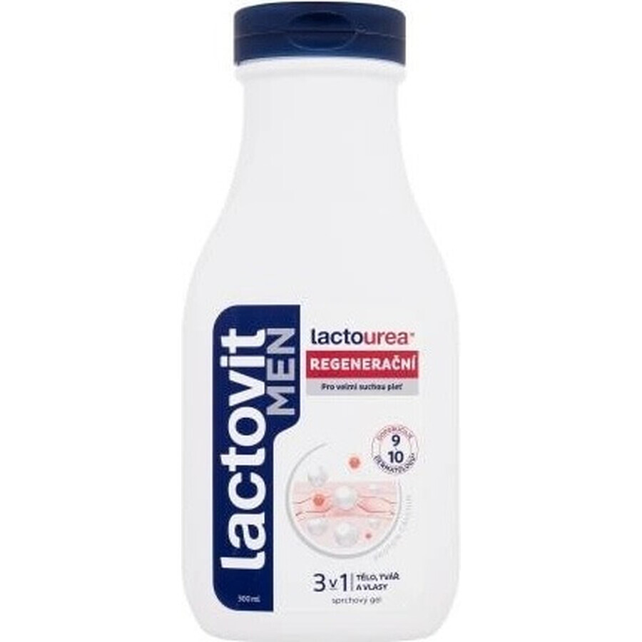 Lactovit MEN Lactourea 3in1 Gel doccia rigenerante 1x300 ml