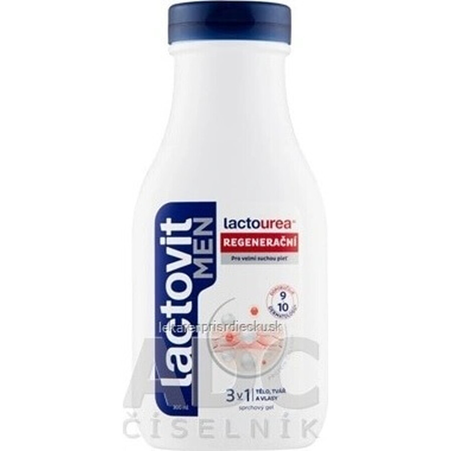 Lactovit MEN Lactourea 3in1 Gel doccia rigenerante 1x300 ml