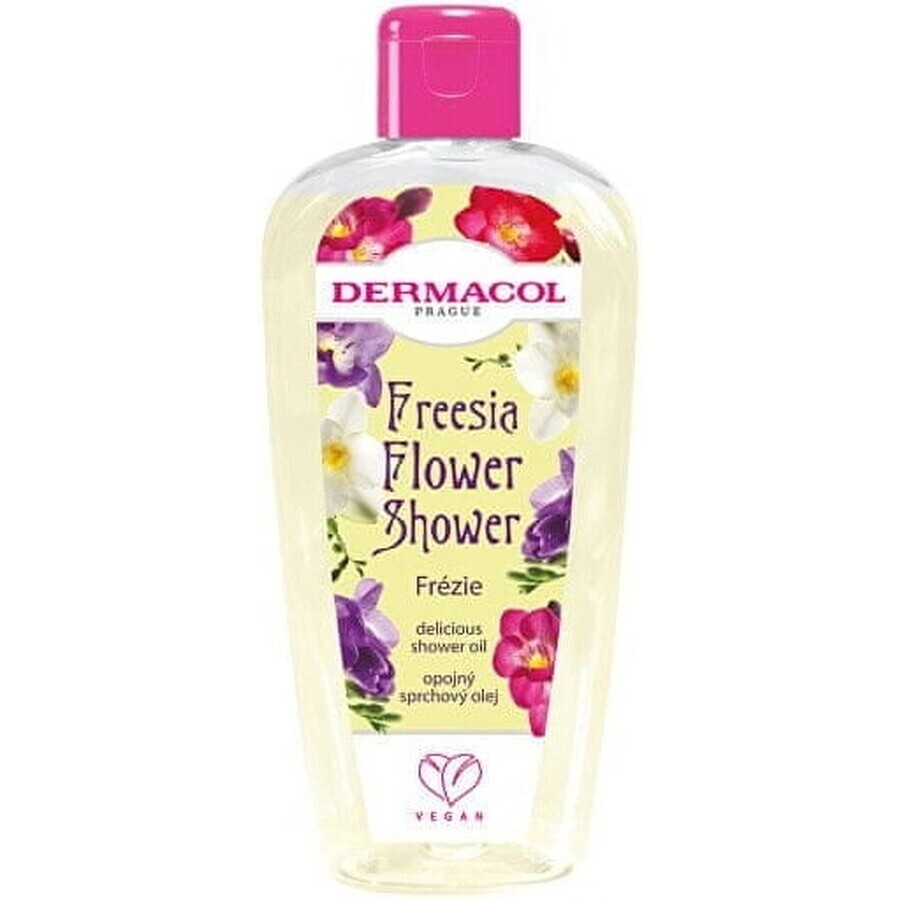 Dermacol Flower Shower Oil Freesia 1×200 ml, shower oil