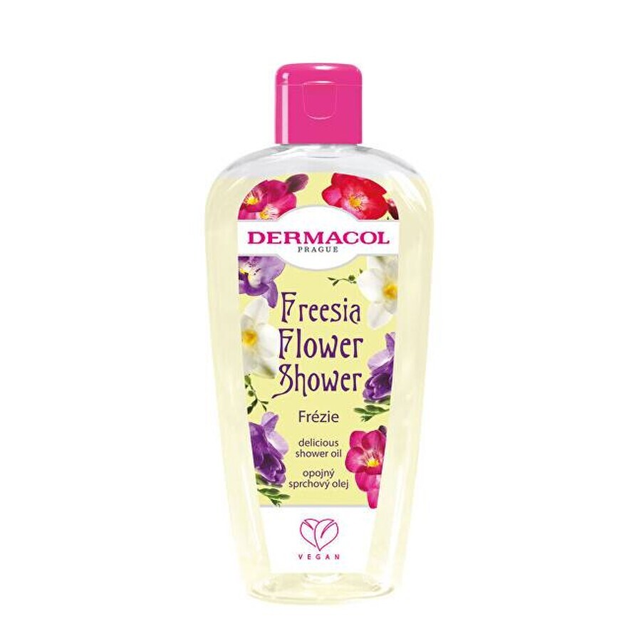 Dermacol Flower Shower Oil Freesia 1×200 ml, shower oil