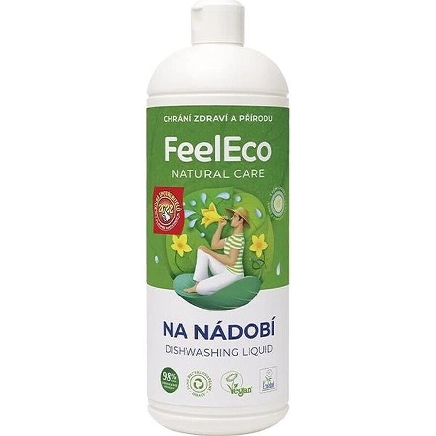 Feel Eco Dishwashing Liquid Cucumber 1×1000 ml, detersivo per piatti