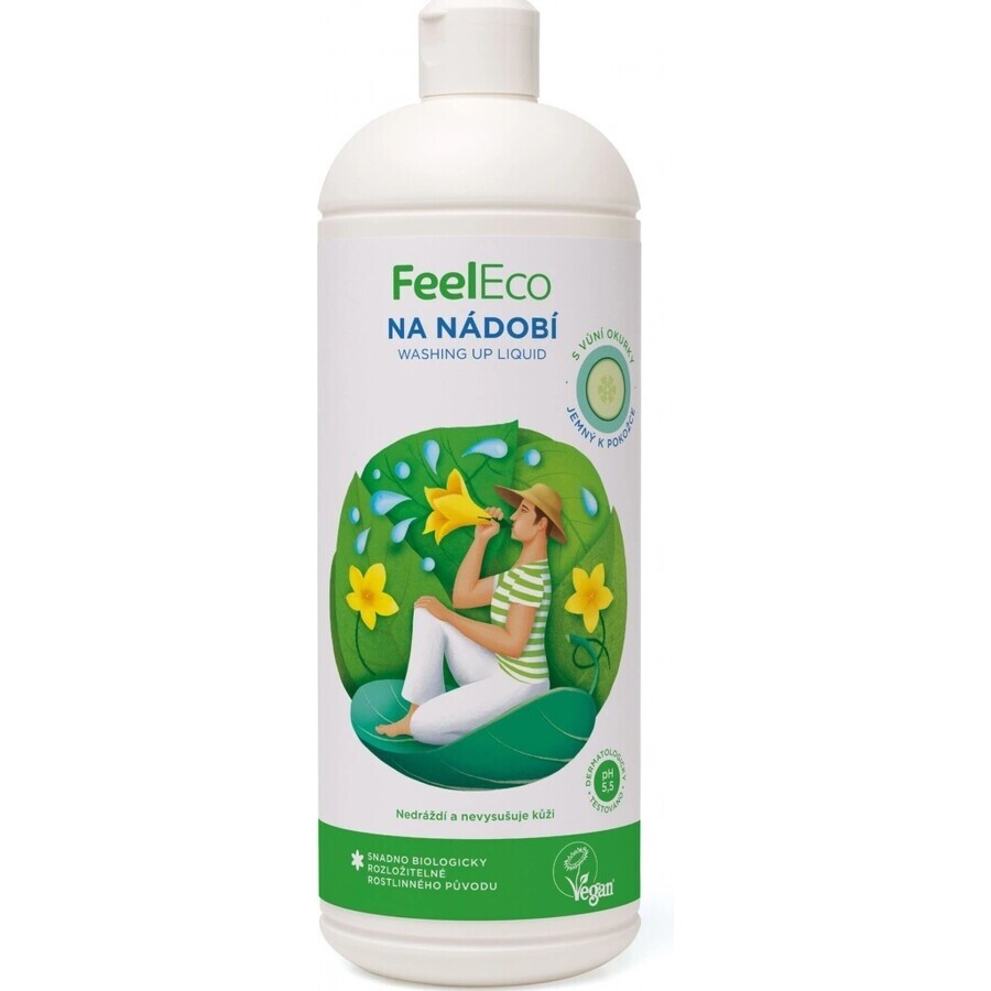 Feel Eco Dishwashing Liquid Cucumber 1×1000 ml, detersivo per piatti