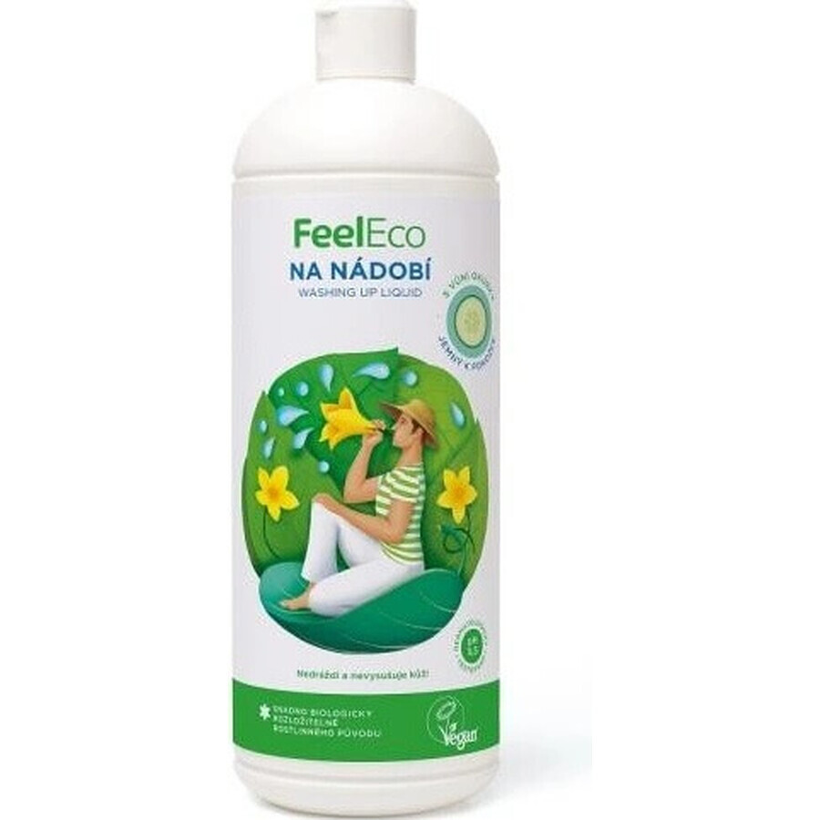 Feel Eco Dishwashing Liquid Cucumber 1×1000 ml, detersivo per piatti