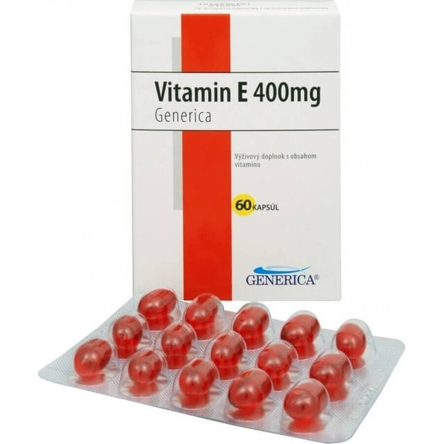 GENERICA Vitamina E 400 U.I. 1×60 cps, integratore alimentare