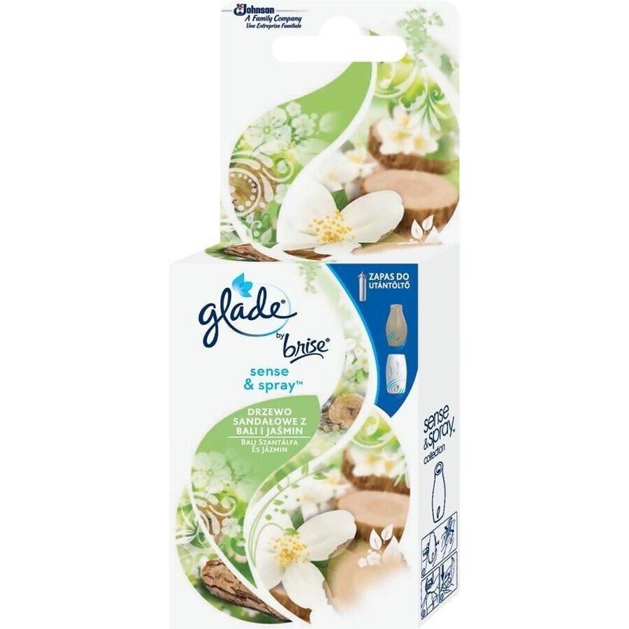 Glade by Brise Sense & Spray Sandelholz und Jasmin aus Bali 1×18 ml, Nachfüllpackung