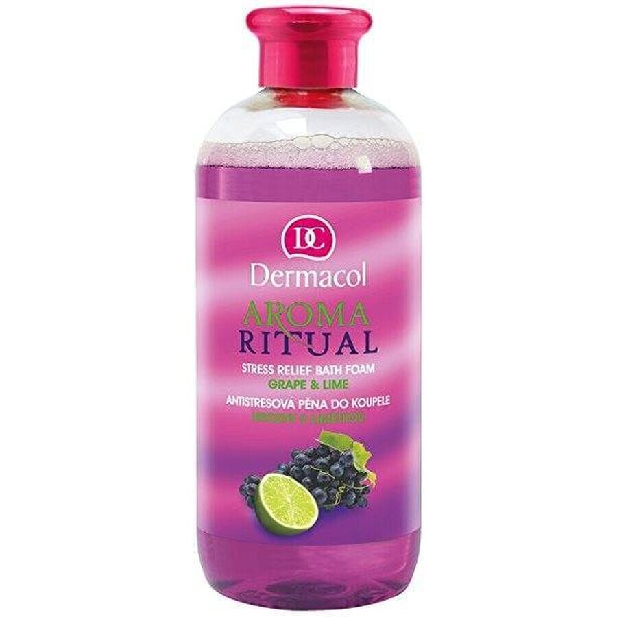 Dermacol Aroma Ritual Bath Foam Grapes with Lime 1×500 ml, bath foam