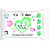 ATTITUDE Salviette umidificate non profumate 1×72 pezzi, salviette umidificate