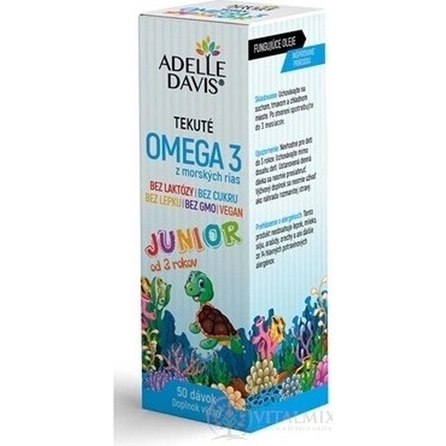 Adelle Davis OMEGA 3 da alghe marine junior 50 ml 1×50 ml, integratore alimentare