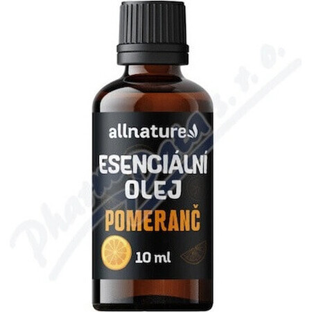 Allnature Sinaasappel etherische olie 1×10 ml, etherische olie