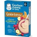 Gerber Natural Milk Porridge Weizen-Hafer 1×220 g, Himbeere und Banane (ab 6 Monaten)