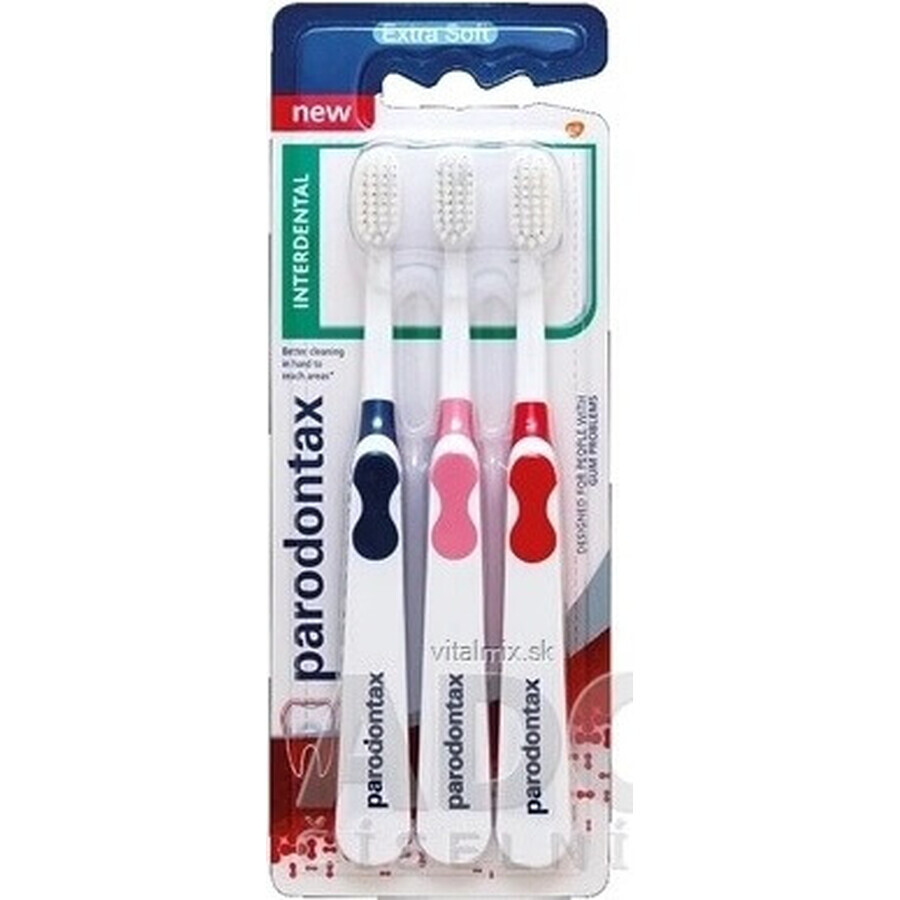 Parodontax Interdental Triopack Extra Soft 1×3 pz, spazzolino da denti