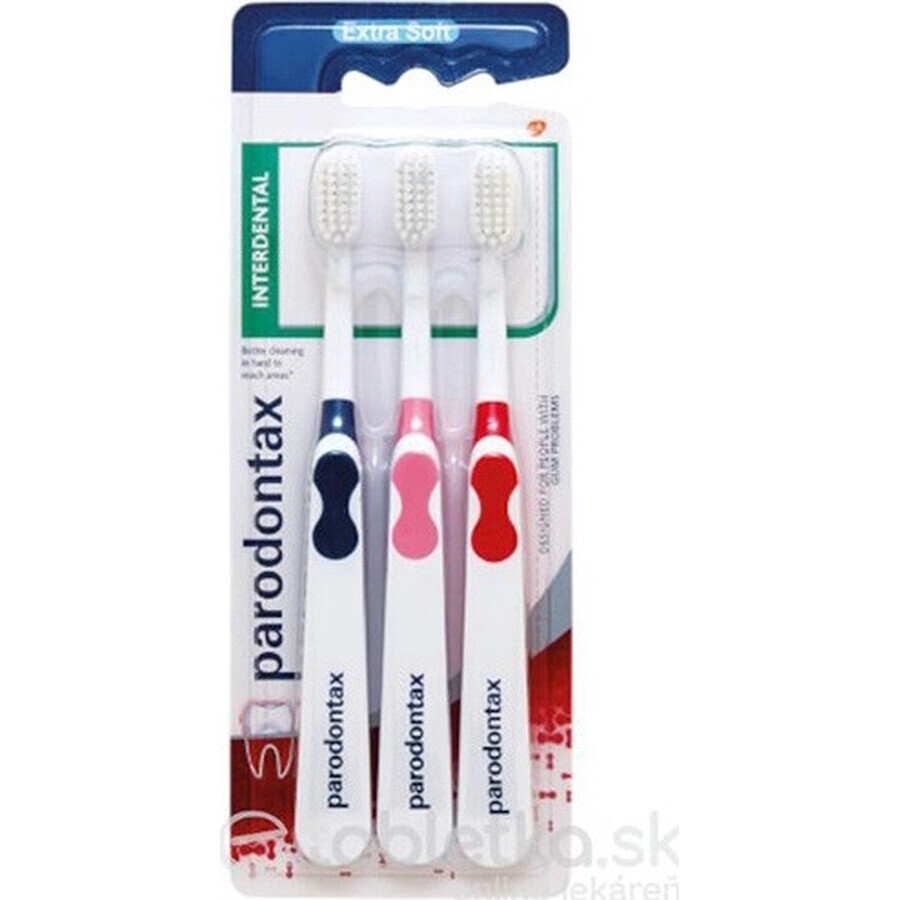 Parodontax Interdental Triopack Extra Soft 1×3 pz, spazzolino da denti