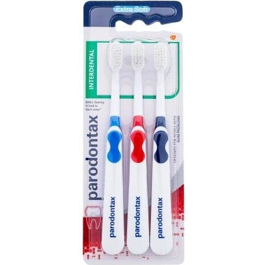 Parodontax Interdental Triopack Extra Soft 1×3 pz, spazzolino da denti