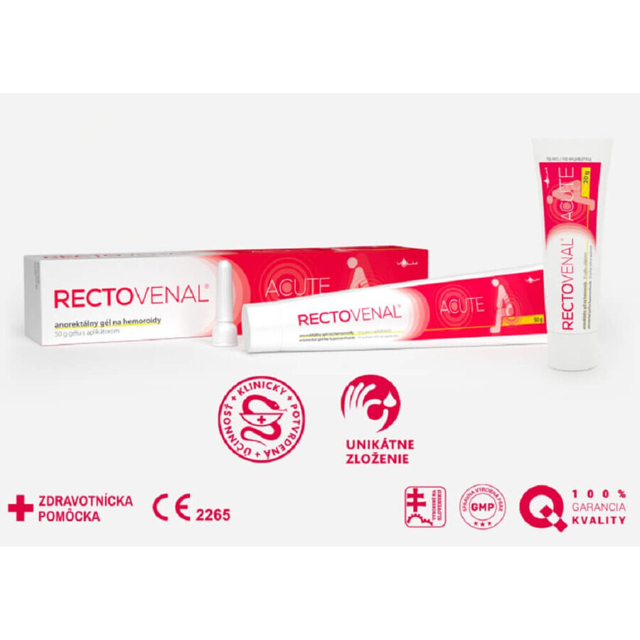 RECTOVENAL ACUTE 1×20 g, anorectal gel for hemorrhoids