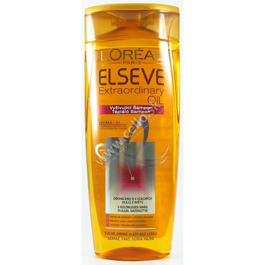 ELSEVE EXTRAORDINALY OIL 1×250 ml, shampooing pour cheveux secs