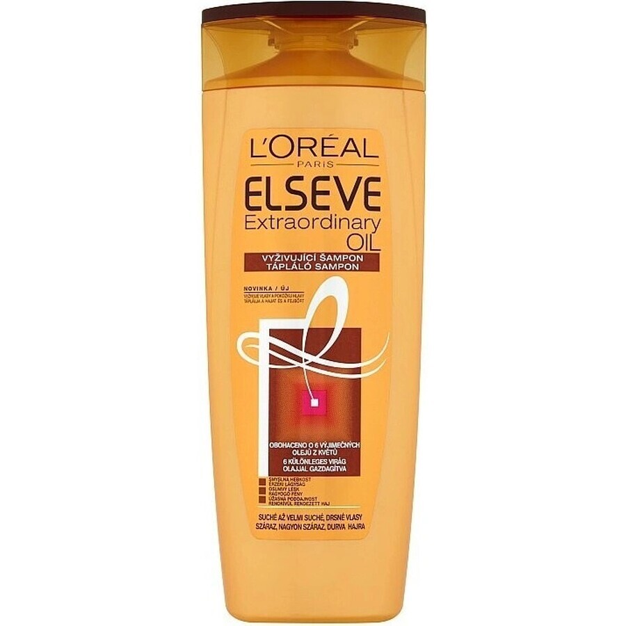 ELSEVE EXTRAORDINALY OIL 1×250 ml, shampooing pour cheveux secs