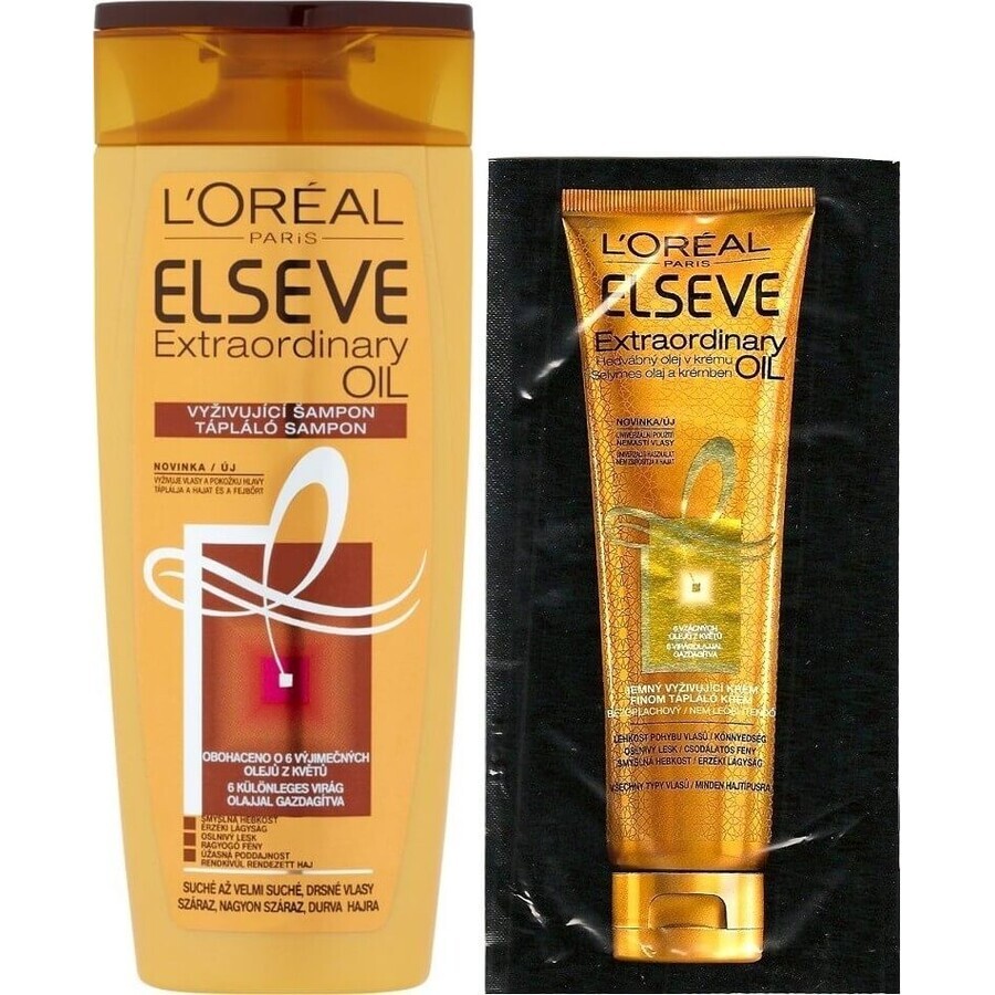 ELSEVE EXTRAORDINALY OIL 1×250 ml, shampooing pour cheveux secs