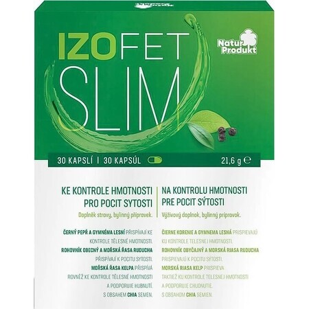 Naturprodukt Izofet Slim 1×30 cps, preparado a base de plantas