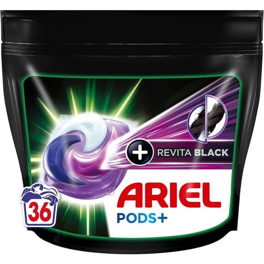 Ariel All-in-1 PODS Revita Revita All-in-1 PODS Revita Nero, Capsule gel di lavaggio, 36 lavaggi 1×36pz, Capsule gel di lavaggio