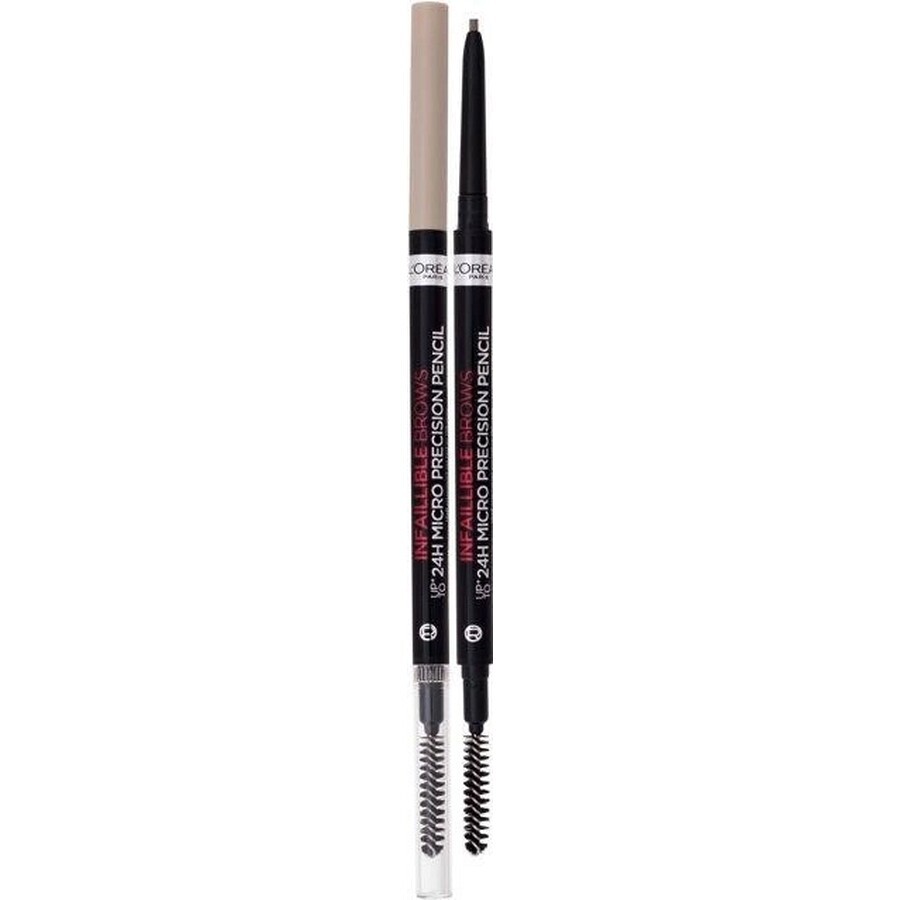 L'Oréal Paris Infaillible Brows 24H Micro Precision Pencil 8.0 Light Cool Blonde Brow Pencil 1×1 g, matita per sopracciglia