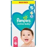 Pampers Active Baby Baby MP S4+ 1×54 pcs, size S4+, baby diapers