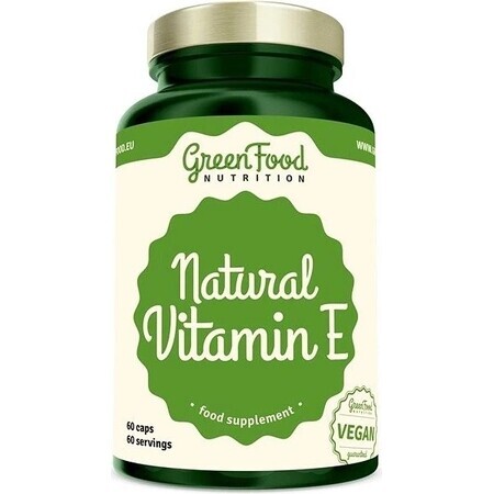 GreenFood Nutrition Vit E naturale 60cps 1×60 cps