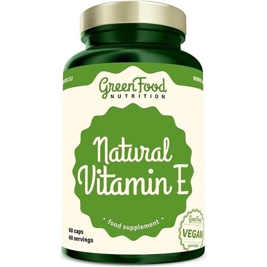 GreenFood Nutrition Vit E naturale 60cps 1×60 cps