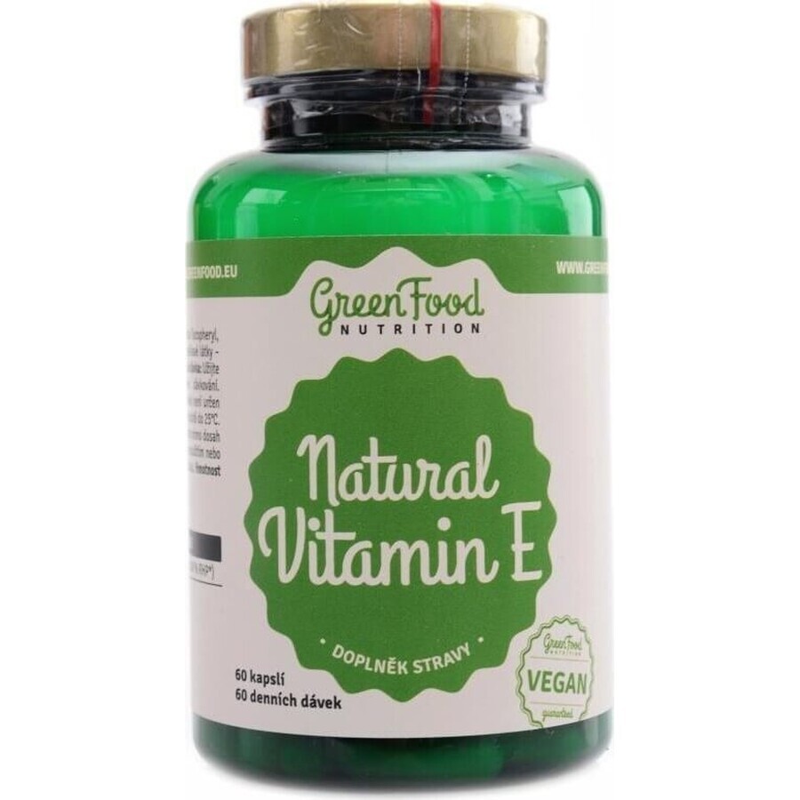 GreenFood Nutrition Vit E naturale 60cps 1×60 cps