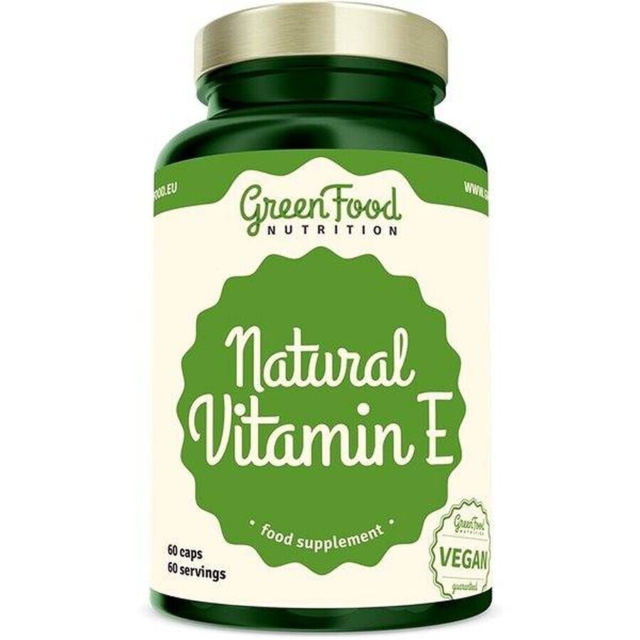 GreenFood Nutrition Vit E naturale 60cps 1×60 cps