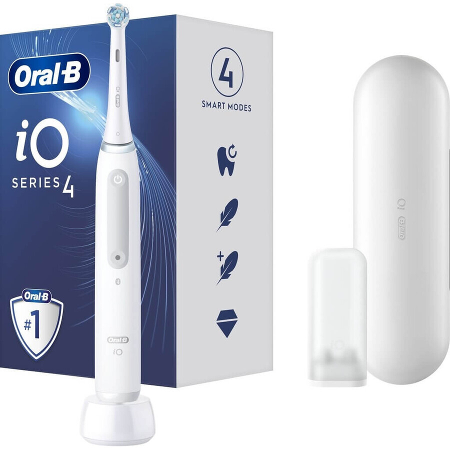 Spazzolino elettrico Oral B iO iO Series 4 White 1×1, spazzolino elettrico